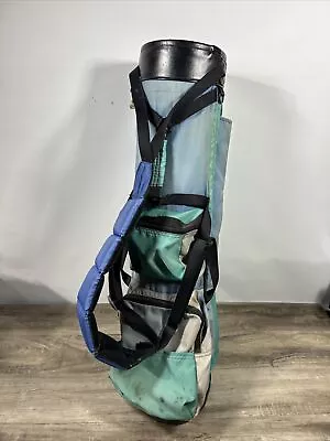 Vintage Titleist  BlueGreen 3-Way Golf Bag Lightweight Made In USA Look At Pics! • $44.50