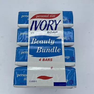 Vintage Ivory Soap Bars Beauty Bundle - 4 Bar Pack - Personal Size USA Made NOS • $12.99