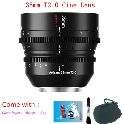 7artisans 35mm T2.0 Full Frame Cine Lens For Leica L SL2 Lumix S5II S1H Camera • £299