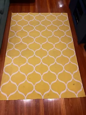 Yellow IKEA STOCKHOLM 2017 Rug. Used. Some Small Faded Marks. • $100