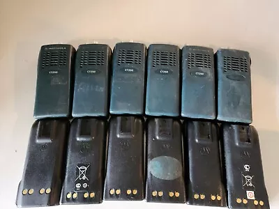 6 MOTOROLA-CT250 HANDIE-TALKIE (6 Radios-6 Batteries) UNTESTED • $99.99