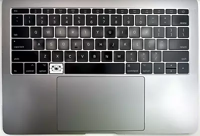 Macbook Pro 13  A1708 Palmrest Keyboard *no Battery* Trackpad Gray Grade B • $36