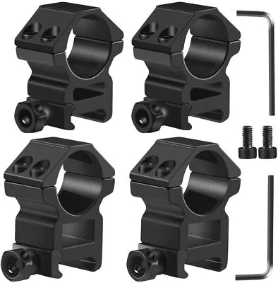 1'' Inch High/Middle Profile Scope Rings For Picatinny Weaver Mounts Heavy Duty • $9.89