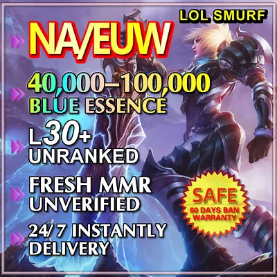 $3.39 • Buy NA EUW League Of Legends LoL 💋 40K 50K 60K 70K 80K 100K BE