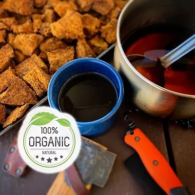 Wild Organic Alaska Dried Chaga Mushroom Chunks Tea Antioxidants • $20