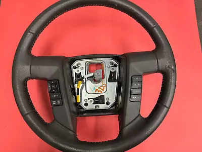 11-14 Ford F-150 Leather Steering Wheel Gray Cruise Radio Bluetooth Used Oem • $179.99