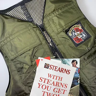 New Vtg STEARNS Life Jacket Vest Type 3 Fishing Boat Adult Medium M NWT SSV-165 • $179.99