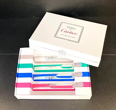 Eau De Cartier La Collection Eau De Toilette 4X Travel Samples New • $14.50