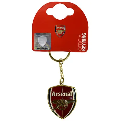 £5.68 • Buy Arsenal Fc Club Crest Metal Keyring Key Ring Keychain New Gift Xmas