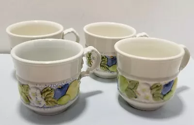 Set Of 4 Vintage METLOX Florence Tea Cups Coffee Mugs Mint • $29.99