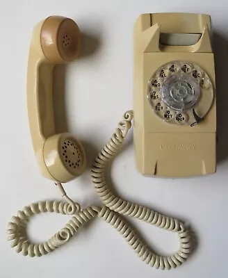 Gte Beige Rotary Wall Phone Automatic Electric Stamped 12 Nov 1981 Untested • $7.99