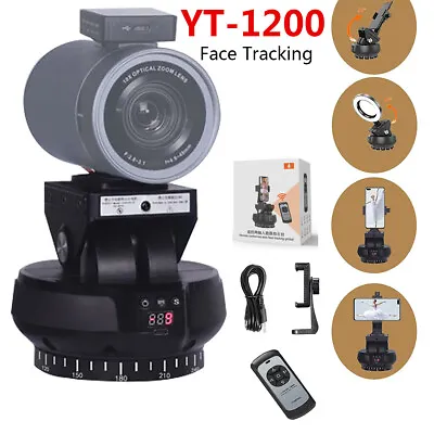 YT-1200 Face AI Smart Tracking Pan Tilt Auto Motorized Panoramic Head For DSLR • $79.90