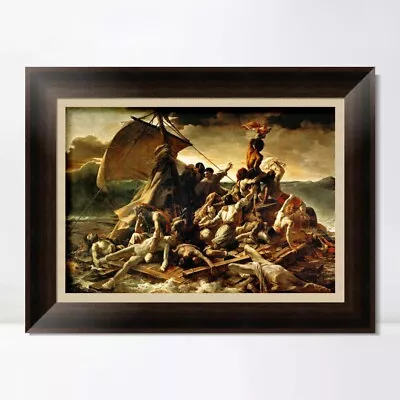 Framed Canvas Giclee Print The Raft Of The Medusa By Theodore Gericault 30 X40  • $136.99