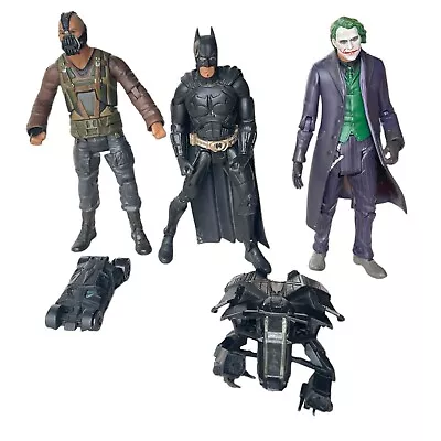 Mattel DC Batman The Dark Knight Rises Movie Masters Lot W Bane Joker 6  Figures • $60