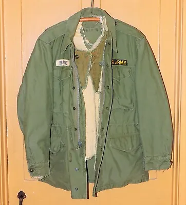KOREAN WAR ERA M-1951 Field Jacket Shell & LINER - ID'd To 'BODINE  • $125.99