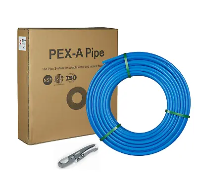 EFIELD 3/4  X 100ft Blue Pex-A Pipe/Tubing For Potable Water With Pipe Cutter • $68.99