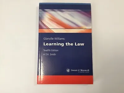 Learning The Law By Glanville L. Williams A.T.H. Smith - FREE P& P • £5.99