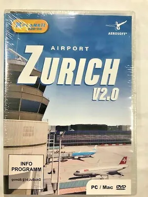 $34.99 • Buy Airport Zurich V2.0 Xplane 11 Add-on PC/MAC DVD NEW!