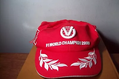 Michael Schumacher Cap With Tags F1 World Champion 2000 • £10