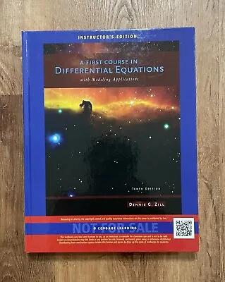 $35 • Buy A First Course In Differential Equations With Modeling Applications By D. Zill