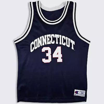UConn Huskies Vintage 90s Ray Allen Champion Basketball Jersey  - Made In USA • $143
