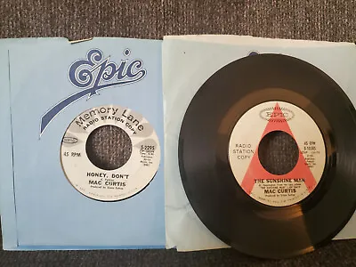 MAC CURTIS Honey Don't + Sunshine Man 45 RECORD LOT OF 2 • £24.92