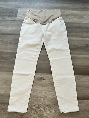 NWOT Liverpool Jeans Company Maternity The Ankle Skinny White Jeans ~ Size 6/28 • $24.99
