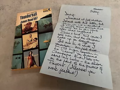 Rare DOMINO Letter THUNDERBALL FIRST Edition 1st 1965 Pan IAN FLEMING James Bond • $280.15