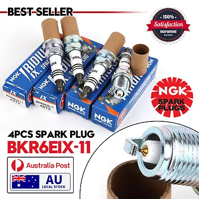 4x NGK IRIDIUM SPARK PLUG For NISSAN SILVIA S13 S14 S15 180SX SR20DET BKR6EIX-11 • $66.99