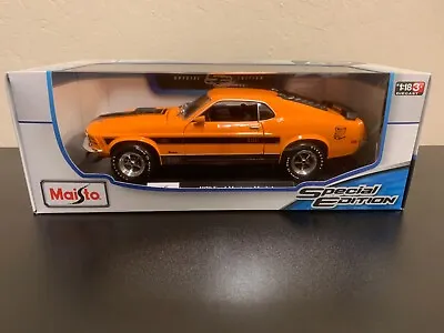 Maisto 1970 Mustang Mach 1 Orange 1/18 • $29