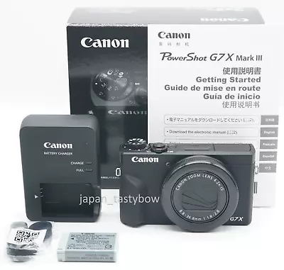 Canon PowerShot G7 X Mark III Digital Camera  BLACK English Japanese New • $1532.58