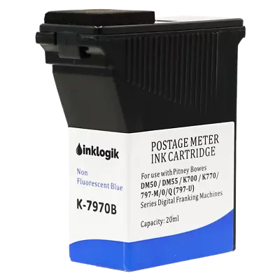 £6.95 • Buy Pitney Bowes Dm50 Dm55 Dm60 K700 Compatible Franking Ink Cartridge - Blue