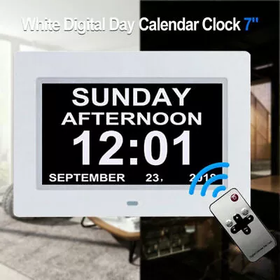 Digital Clock Calendar Date Alarm Clock Time Caring For The Elderly With Amnesia • £30.99