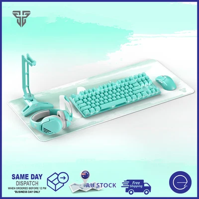 $139 • Buy Fantech Mint Mechanical Keyboard / Mouse / Headset / Pad / Stand PC Mint Bundle 