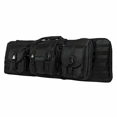 VISM Double Carbine Case 36  Dual Rifle Range Bag Shooting Hunting Tactical BLK • $92.50