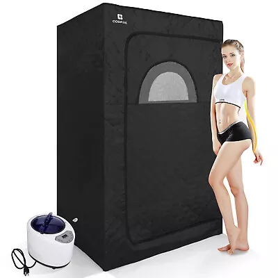 Full Size 2.6L 1000W Portable Personal Steam Sauna Heated Home Spa Detox Therapy • $96.89