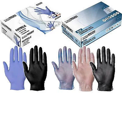 £1.79 • Buy Disposable Nitrile Vinyl Gloves Powder Latex Free Medical Industrial Food Tattoo