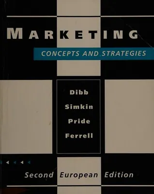 Marketing : Concepts And Strategies Paperback • £5.66