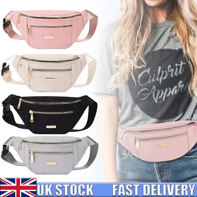 £5.99 • Buy Womens Ladies Bum Bag Waist Fanny Pack Holiday Travel Wallet Money Belt Bumbag