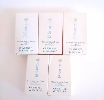 5 X Crabtree & Evelyn La Source Moisturizing Soaps With Shea Butter Travel Size • £16.34