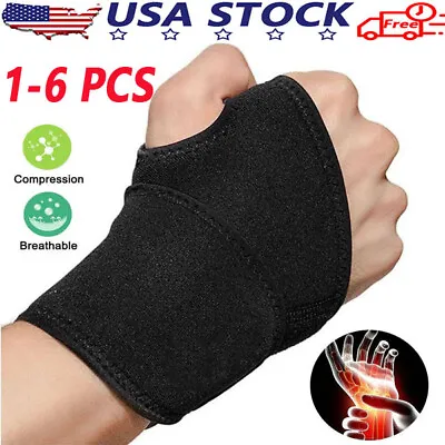 Wrist Hand Brace Support Carpal Tunnel Sprain Arthritis Gym Splint  Left / Right • $3.98