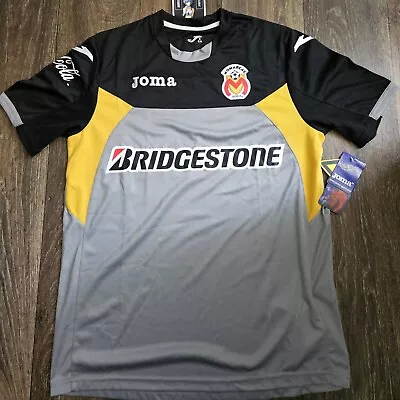 NWT Joma Monarcas Morelia Training Jersey Black/Grey/Yellow Size Small Rare • $59.50