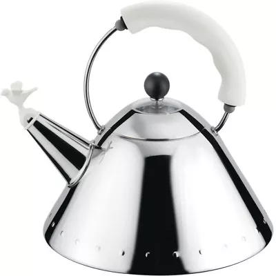 Alessi Bird Whistle Kettle 2L White 9093 W By Michael Graves • $287.90