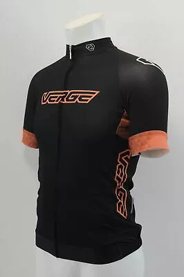 Verge TOR Medium Women's Short Sleeve Aero Cycling Jersey Black Orange New • $16