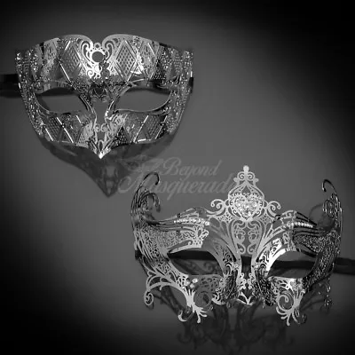 Metal Masquerade Mask Couples Masquerade Mask Couple Masquerade Ball Masks • $16.96