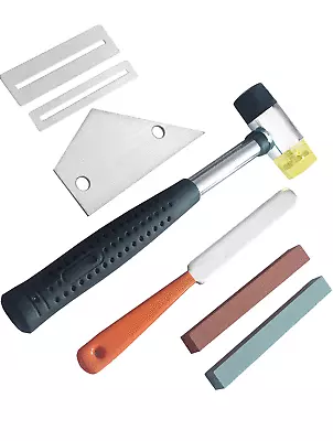 $16.99 • Buy Guitar Luthier Tool Kit  Rubber Hammer File Fret Crowning Rocker Grinding   