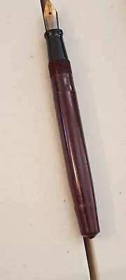 Vintage Fountain Pen Stratford Usa Made Dip Writes Very Smooth Burgundy Color • $4.90