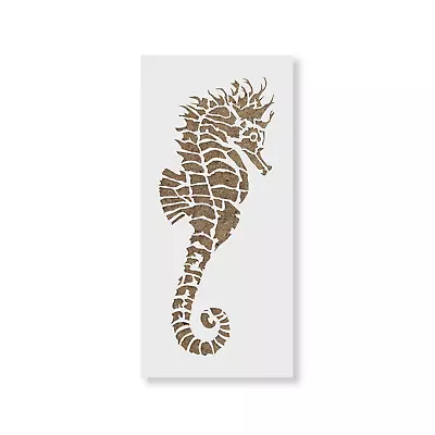 Fancy Seahorse Stencil - Durable & Reusable Mylar Stencils • $5.99