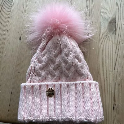Holland Cooper Pink Bobble Hat • £30
