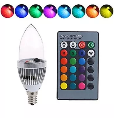 EBTOOLS E14 3W RGB LED Smart Light Bulbs LED Color Changing Light Bulb E14 LED  • $8.79